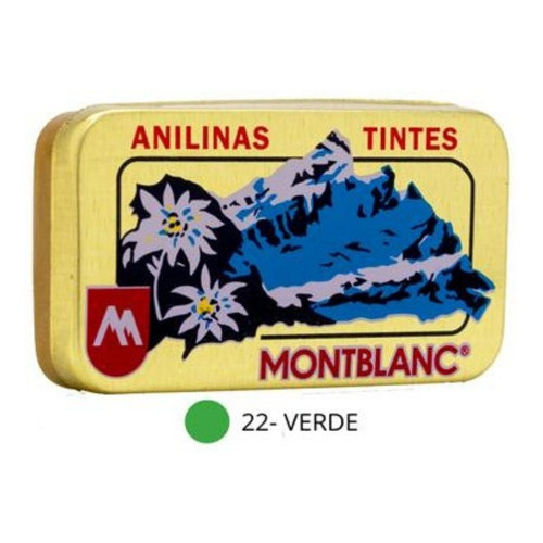 Pack 3 Anilinas Montblanc® Cajita Dorada Color 22. Verde Pack 3