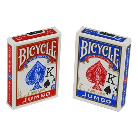 2 Pack Baraja Bicycle Jumbo Poker Cartas Mazo Magia Casino