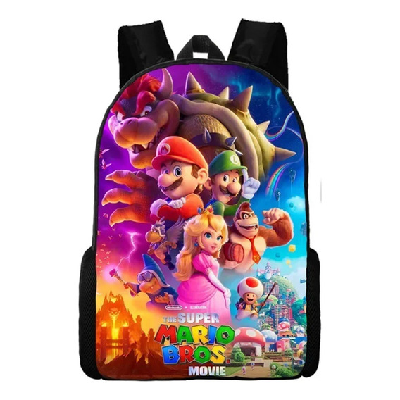 Mochila Mario Niño Impresión Digital 3d 20 L