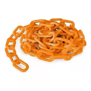 Cadena Plastica Señalizacion Vial X 5 Mt - 8x29x49 Mm Color Naranja