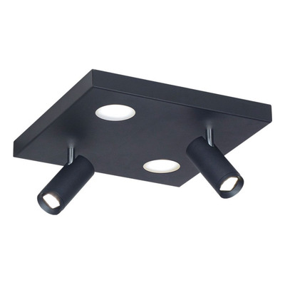 Plafon 4 Luces Nacho+eye Negro Diseño Alta Calidad 20374 Rd