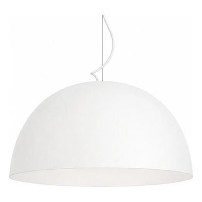 Ccolgante Campana 55cm Blanca Blanca Apto Led  Negro/blanco