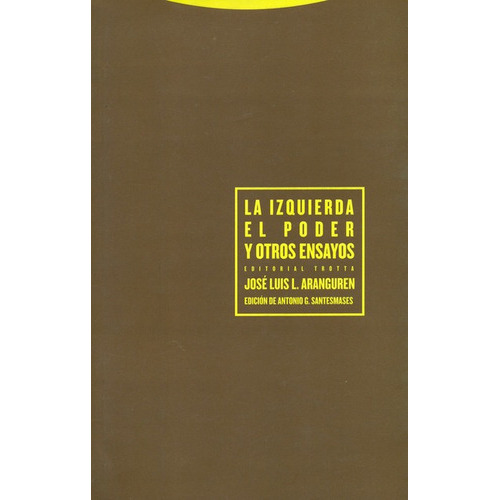 La Izquierda El Poder Y Otros Ensayos, De Aranguren, José Luis L.. Editorial Trotta, Tapa Blanda, Edición 1 En Español, 2005