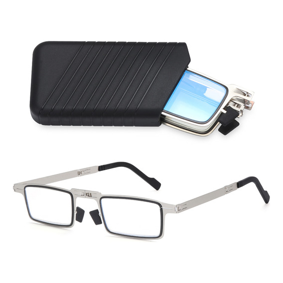 Gafas De Lectura Plegables Para Lectores, Gafas Con Funda, C