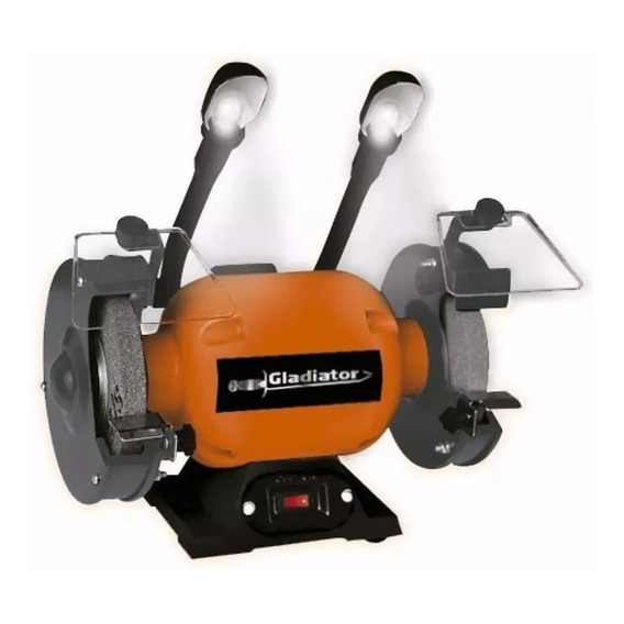 Amoladora De Banco Gladiator Ab608/220/50 600w Color Naranja