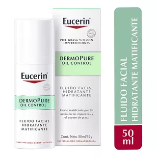 Fluido Eucerin Dermo Pure Oil Control Fluido Facial Eucerin Dermopure Oil Control Día/noche Para Piel Mixta/grasa De 50ml/52g