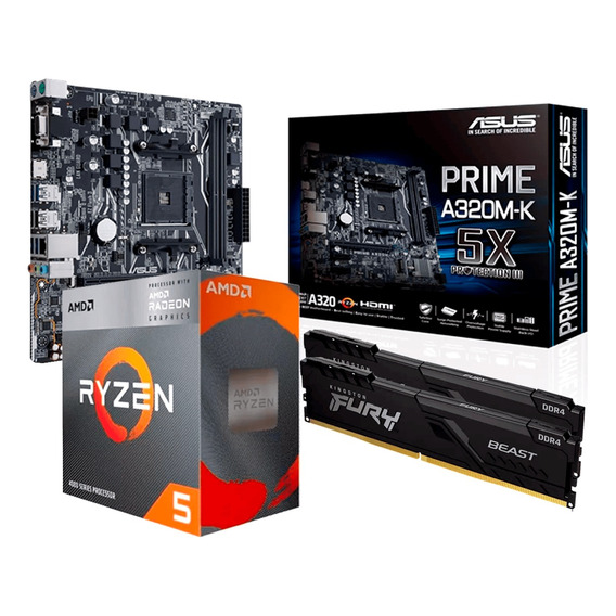 Combo Actualizacion Amd Ryzen 5 4600g Mother Micro 16gb Ram