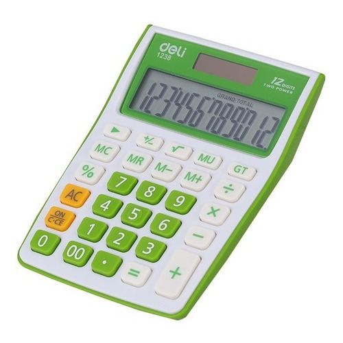 Calculadora Soho 12 Digitos 119x85x28 Deli Color Verde