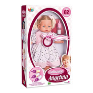 Boneca Angelina Bela Bambina Loira 221 Milk Brinquedos