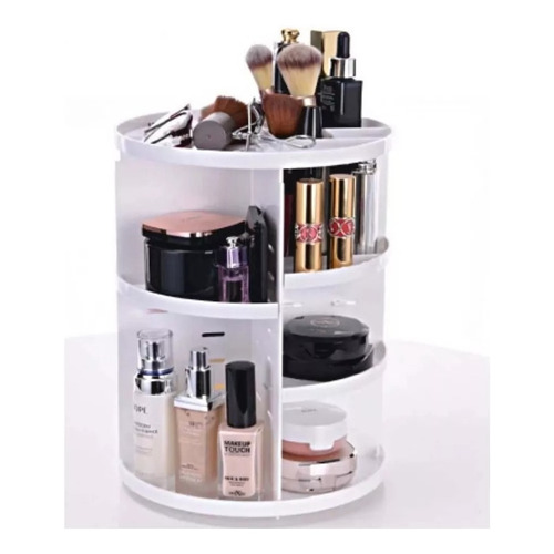 Organizador Para Maquillaje Y Cosmeticos 360 Color Blanco