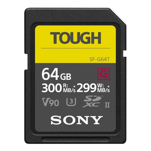 Tarjeta de memoria Sony SF-G64T  SF-G Series Tough 64GB