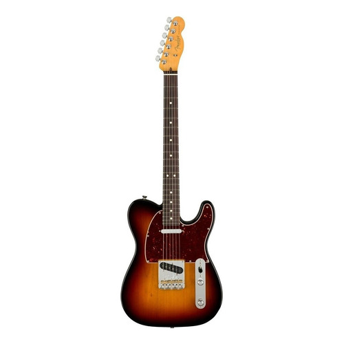 Guitarra eléctrica Fender American Professional II Telecaster de aliso 3-color sunburst brillante con diapasón de palo de rosa