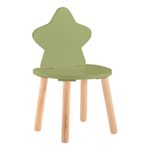 Silla De Estrella Para Niñas Y Niños Duduk Color de la estructura de la silla Verde