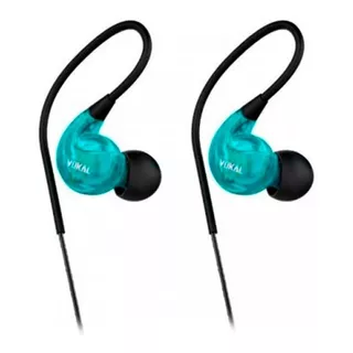 Fone De Ouvido In Ear Vokal E40 Monitoramento Cor Azul