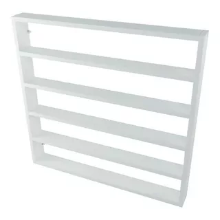 Nicho Organizador Expositor 200 Esmaltes 5 Prateleiras Mdf Cor Branco