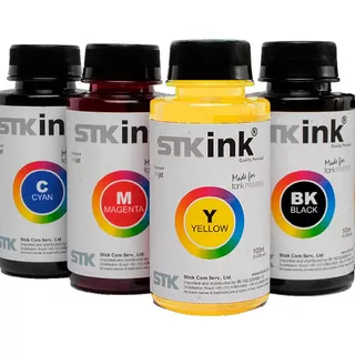 5x100ml  Tinta Stk Pigmenta Impressora P/ Epson Ecotank