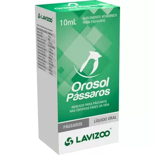 Orosol Passaros 10ml Lavizoo Suplemento Para Passaros