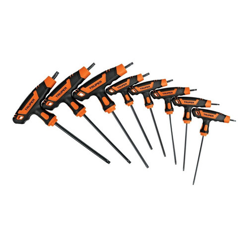 Juego 8 Llaves Torx Truper Extralargas Mango T 100935