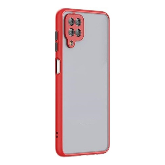 Funda Case Para Samsung A12 Peach Garden Rojo Antishock