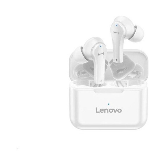 Auriculares intraurales inalámbricos Bluetooth Lenovo Qt82, color blanco