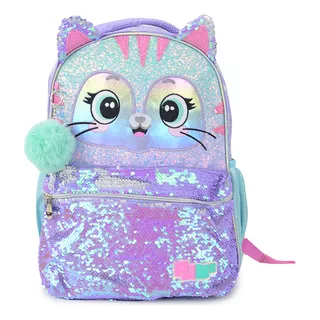 Mochila De Costas Pacific Pack Me Cat Rosa Cor Lilás Tamanho Único