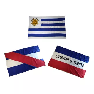 Banderas Nacionales, Los 3 Pabellones Patrios De Uruguay