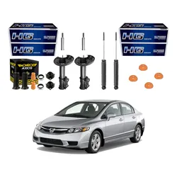  Kit Amortecedor Dianteiro Traseiro New Civic 1.8 2006 A 2011
