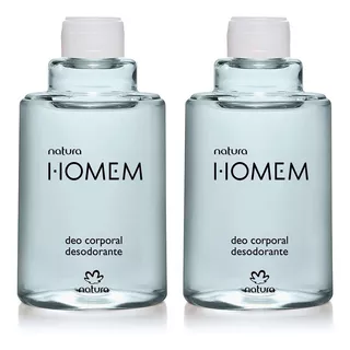 Kit 02 Refil Desodorante Corporal Natura Homem 100ml