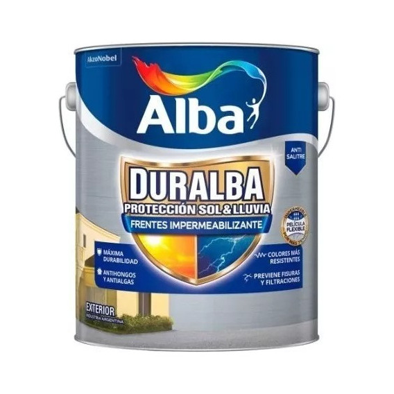 Pintura Latex Exterior Duralba Frentes Y Muros X 20lt