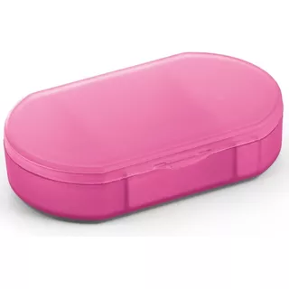 Porta Comprimidos Com 3 Divisórias Topget Cor Rosa