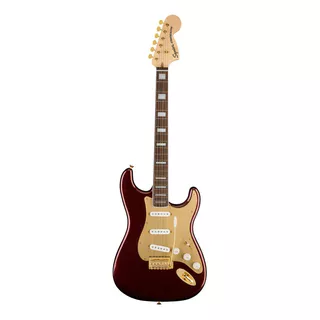 Guitarra Elétrica Squier Stratocaster 40 Anniversary Msi Red Color Fingerboard Material Indian Laurel Orientação À Mão Direita