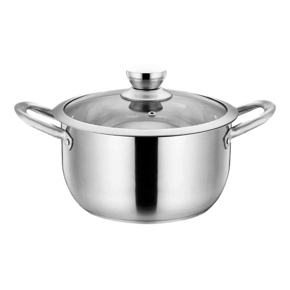 Olla Boma Acero Inox 22cm Asas Remachadas Apta Inducción