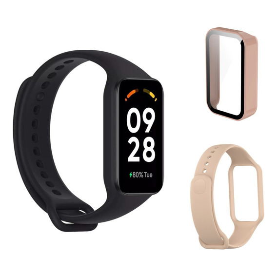  Xiaomi Smart Band 8 Active  + Pulsera + Funda Rosa