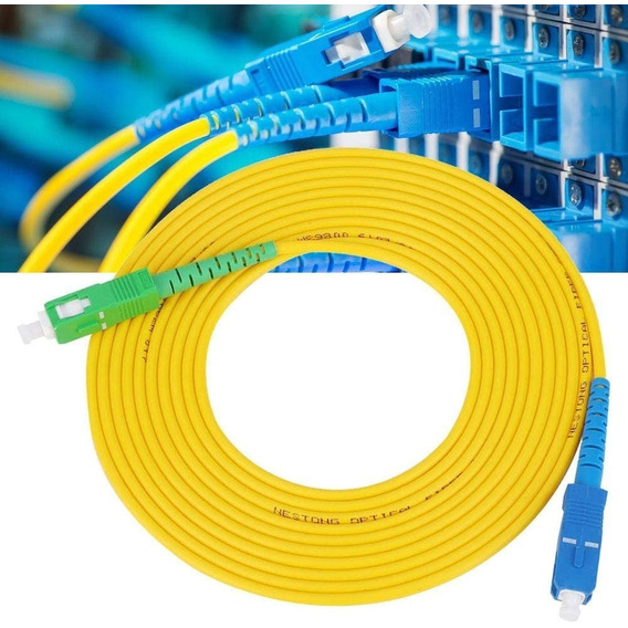 Cable Fibra Óptica Patchcord Internet Router Antel 10 Metros