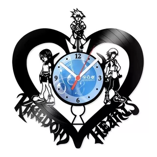 Relógio De Parede Disco Vinil Kingdom Hearts - Vjg-074