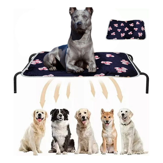 Cama Perro Portátil Grande Cama Perro Mascotas 102*69*21cm