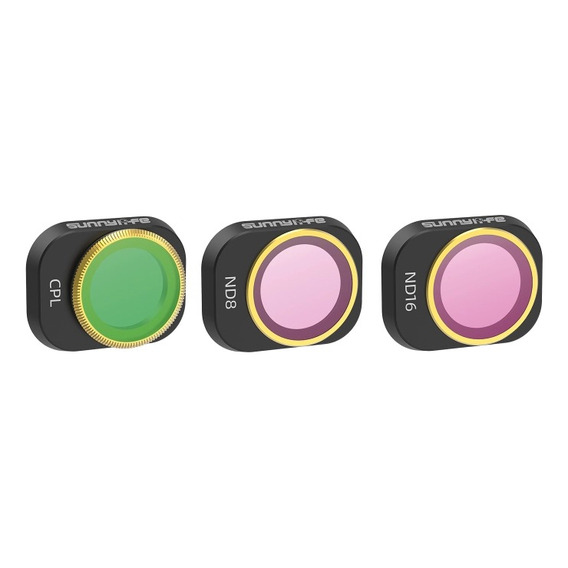 3 Filtros Nd Y Polarizador (cp Nd8 Nd16) Par Dron Dji Mini 4