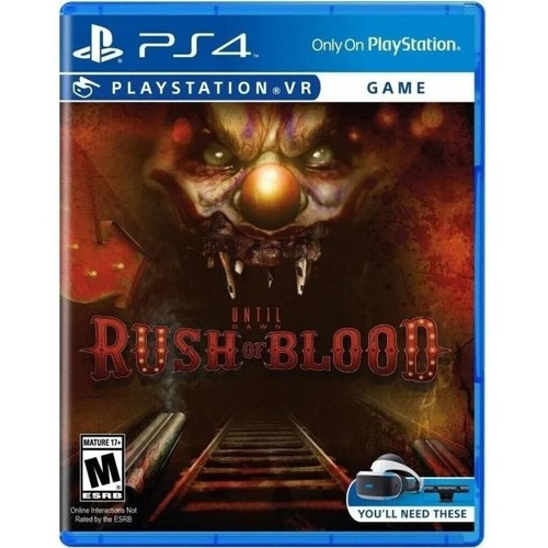 Until Dawn: Rush Of Blood Playstation Vr Ps4 / Juego Físico