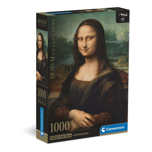 Rompecabezas Mona Lisa 1000p Clementoni Italia Da Vinci Arte
