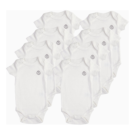 Pack De 8 Bodys Manga Corta 9-12m