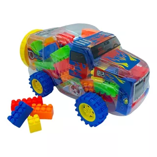 Juguete Increíble Camioneta Con Blocks De Construcción* Personaje Camión