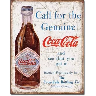 Anuncio Poster Lamina Carte Coca Cola Genuina