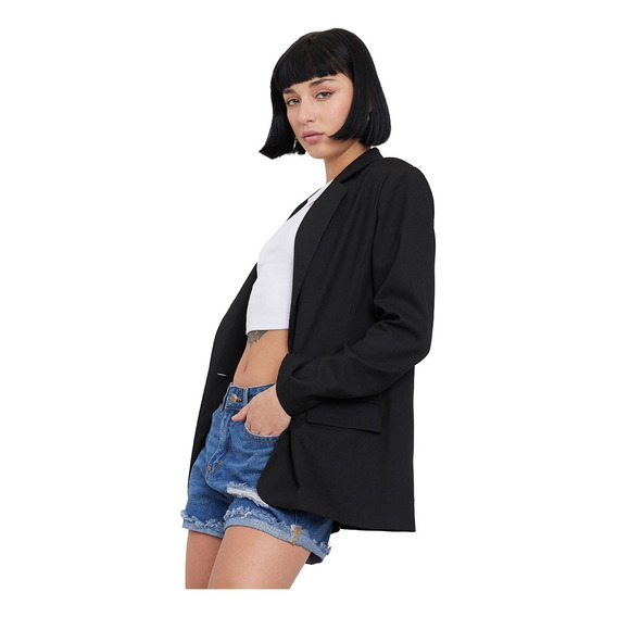 Blazer Mujer Negro Corona