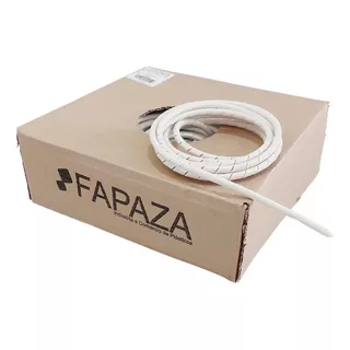 Fapaza Organizador De Fios Espiral 6mm 1/4' 50 Metros Cor Branco