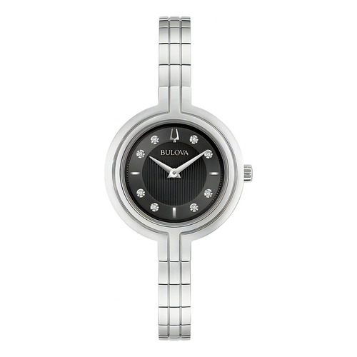 Reloj Bulova Rhapsody 96p215 de acero plateado para mujer