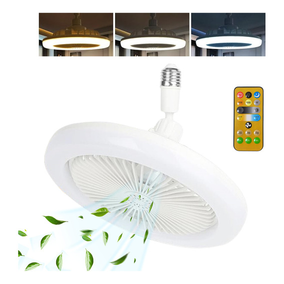 Ventilador De Techo Led Luz Inteligente Mudo Abanico Techo Color de las aspas