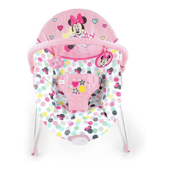 Silla mecedora para bebé Bright Starts Minnie Mouse’s Spotty Dotty 12229 rosa