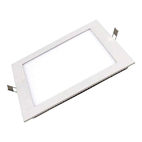 Panel Plafón Led Empotrable Embutir Cuadrado 12w 220v X 10 U