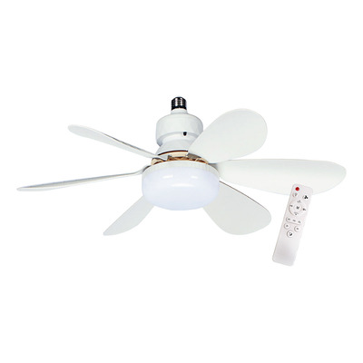 Lampara Led Con Ventilador Y Control Remoto 15w Tbcin 52 Cm Blanco Blanco Abs 6