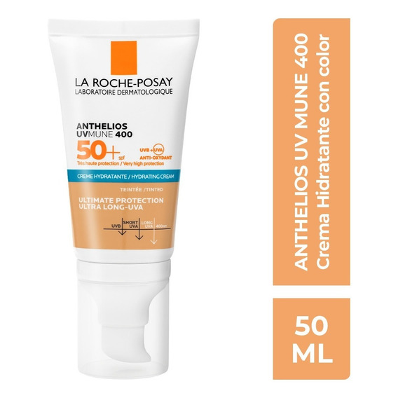 Crema Solar Anthelios Uv Mune 400 Con Color 50+ Fps 50ml